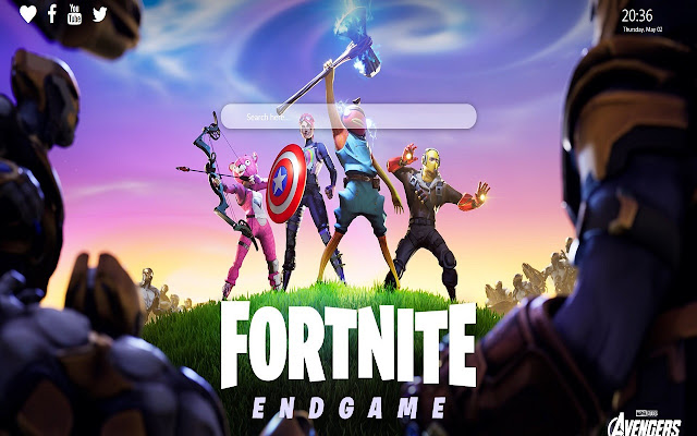 Fortnite Avengers Endgame Wallpaper New Tab