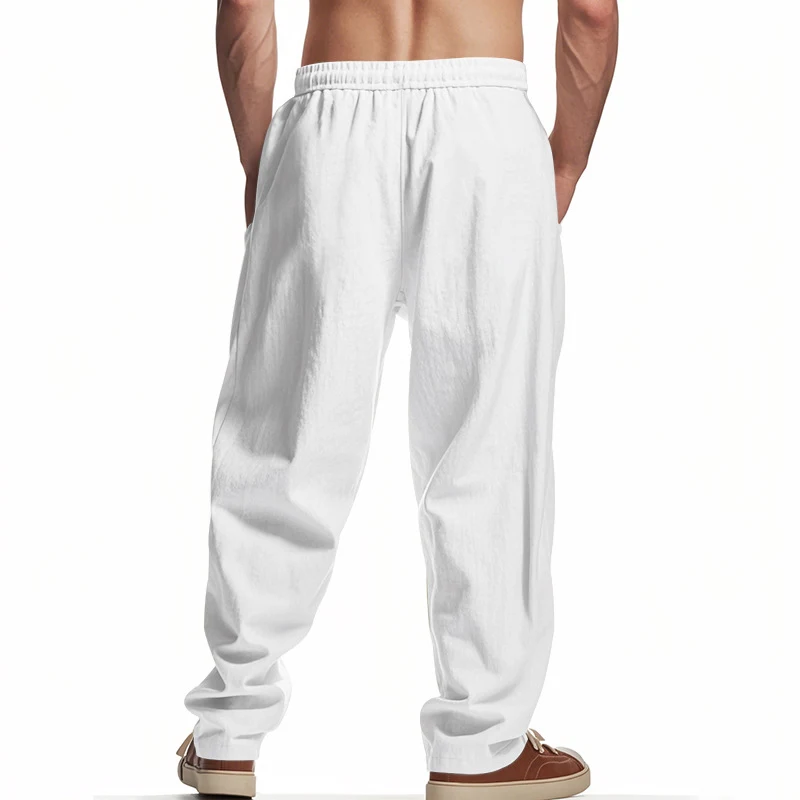 Title 8, Mens Loose Casual Linen Hip Hop Beach Sports W...