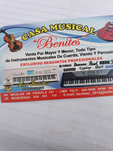 Casa Musical Benites - Tienda de instrumentos musicales