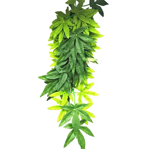 Aquarium Reptile Fish Tank Artificial Plastic Fake Hanging Leaves Plant Decor