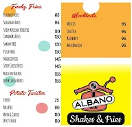 Albano Shakes & Fries menu 2