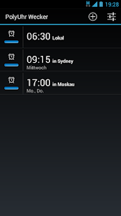 PolyUhr™ Weltzeituhr Bildschirmfoto