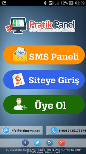 Bizim SMS - Pratik Panel