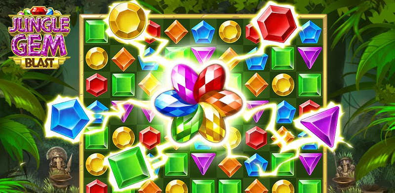 Jungle Gem Blast Magic Puzzle Game