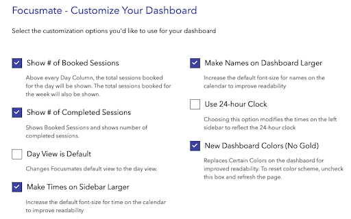 Focusmate - Supercharge Your Dashboard