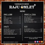 Raju Omlet menu 1