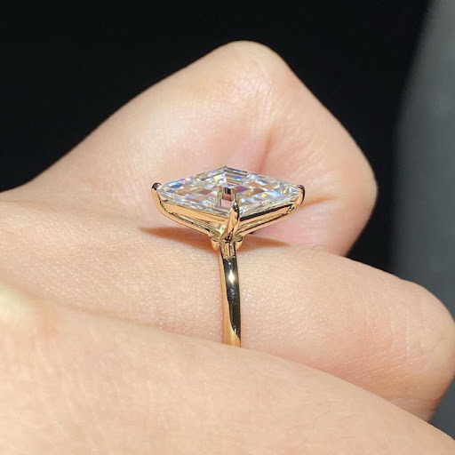 Title 7, Simple Triangular Rhombus Imitation Moissanite ...