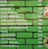 No 1 Kati Rolls menu 1