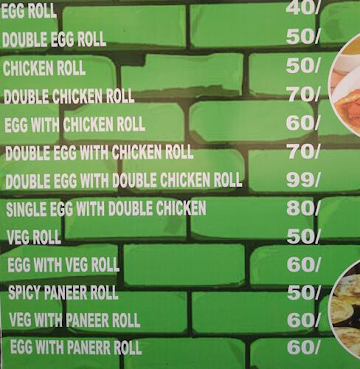 No 1 Kati Rolls menu 