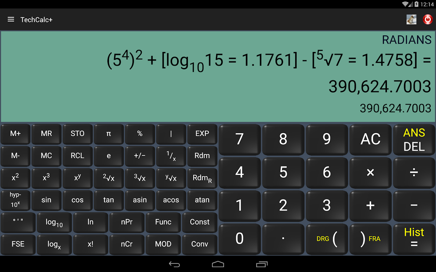    Scientific Calculator (adfree)- screenshot  