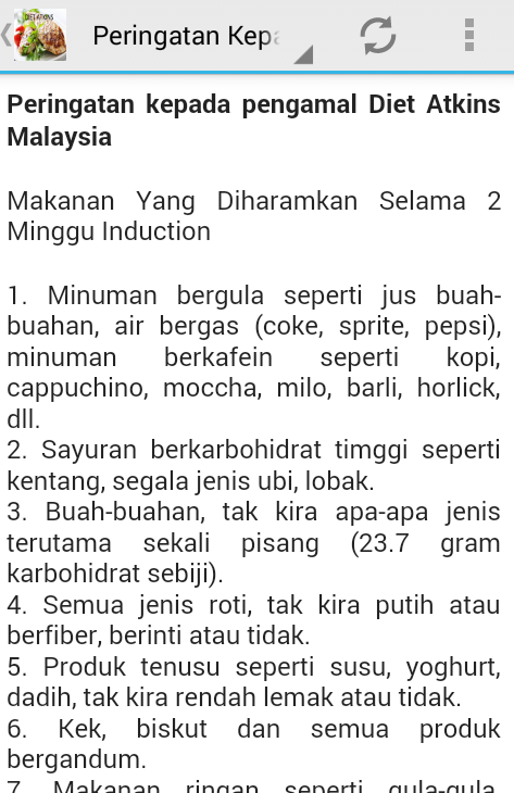 Contoh Hidangan Diet Atkins