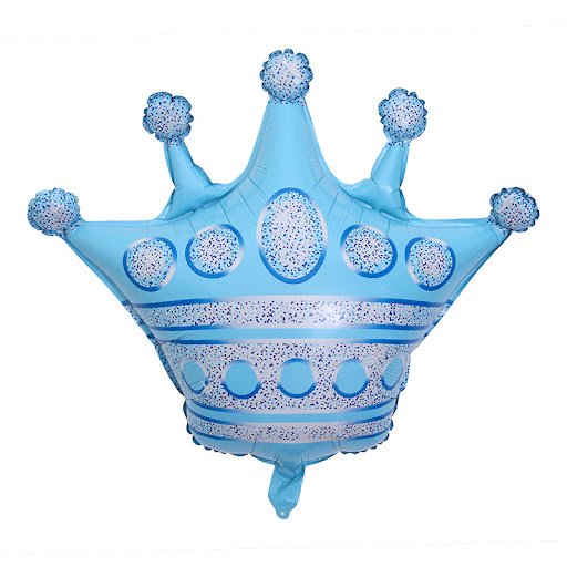 Title 6, Five-pronged crown aluminum foil balloons for b...
