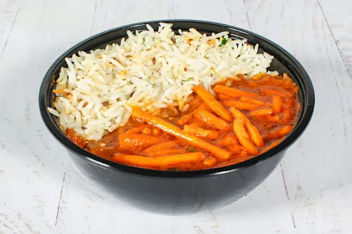 Sev Bhaji Rice Bowl