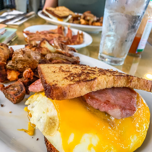 Fried egg sandwich on GF bread