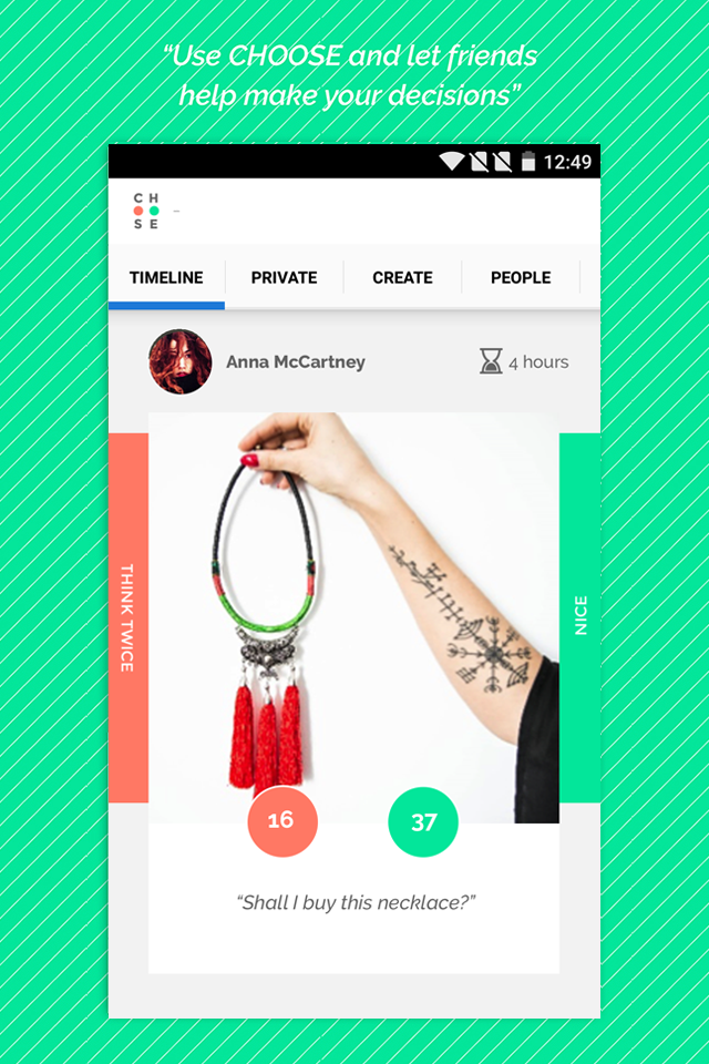 CHOOSE The App Screen 1
