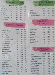 Giani's Ice Cream menu 1