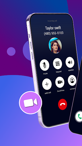 Screenshot Call screen - Fake phone call