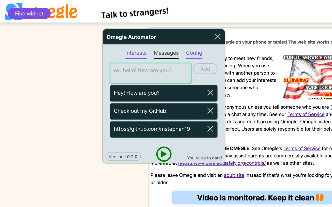 Omegle Automator Preview image 4
