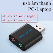 Usb Âm Thanh Pc - Laptop Vention Vabs1, Usb Sound Card