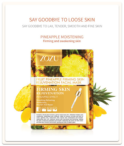 Title 3, Fruit Flavor Facial Mask Hydrating Moisturizing...