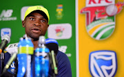 Junior Dala during the South African national mens cricket team training session and press conference at SuperSport Park on February 20, 2018 in Pretoria.