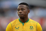 Kagiso Rabada during the first Vitality T20 match against England at Seat Unique Stadium in Bristol, England, on July 27 2022.  