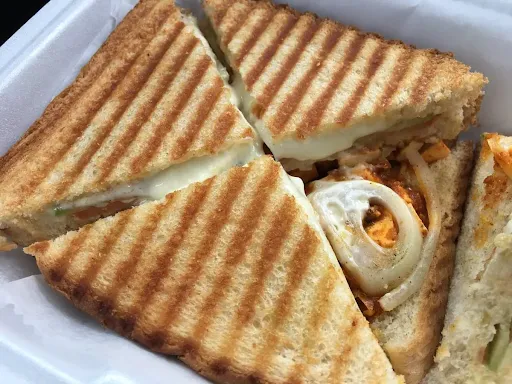 Cheese Paneer Masala Grilled Sandwich