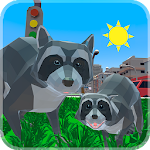 Cover Image of Télécharger Raccoon Adventure: City Simulator 3D 1.019 APK