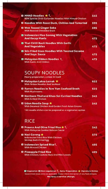 Republic Of Noodles menu 