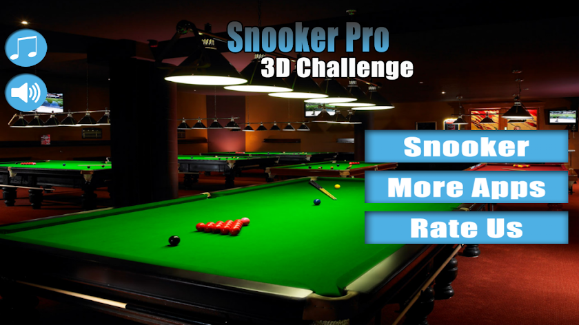 Snooker Pro 3D Challenge Screen 1