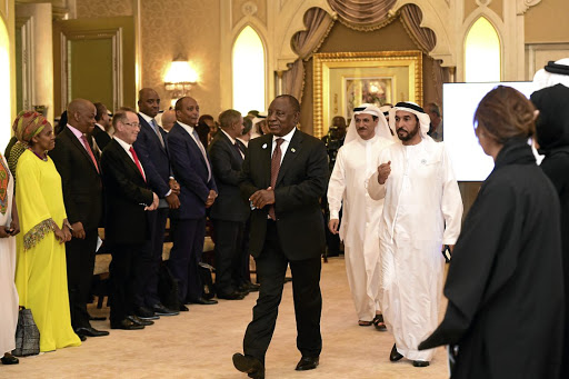 President Cyril Ramaphosa at a United Arab Emirates-South Africa Business Forum during his state visit to the UAE. Picture: GCIS