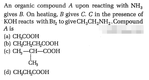 Chemical reactions of carboxylic acid