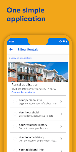 Screenshot Apartments & Rentals - Zillow