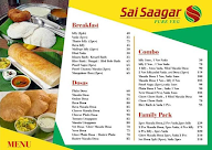 Sai Saagar menu 1