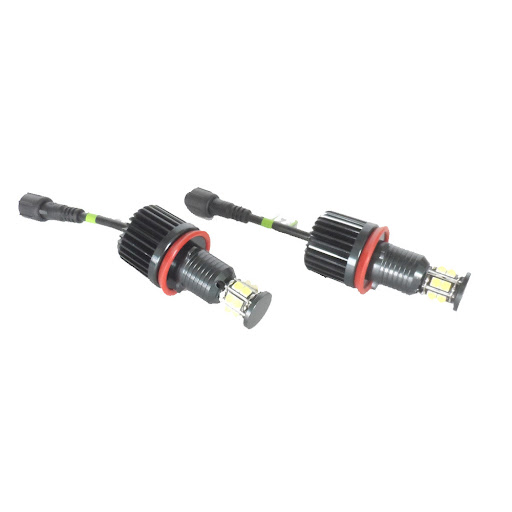 Title 1, LED Angel Eyes for BMW E92 120W, 6 sides, 12 la...