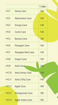 The Cococane Juicery menu 2