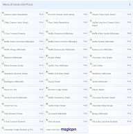 Green Dot Pizza menu 1