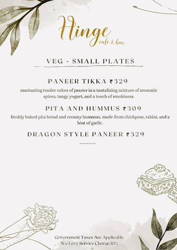 Hinge menu 