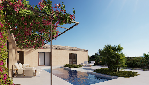 House with pool and garden 2
