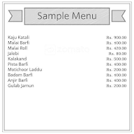 Mahalaxmi Sweet menu 1