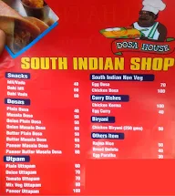 South Indian Shop menu 2