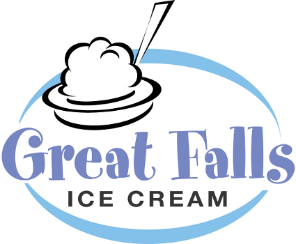 Logo de l'entreprise de crème glacée Great Falls