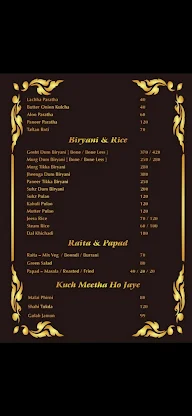 Mughal's Zaika menu 8