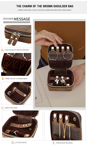 Title 9, Earrings Rings and Necklaces Storage Box Keep y...