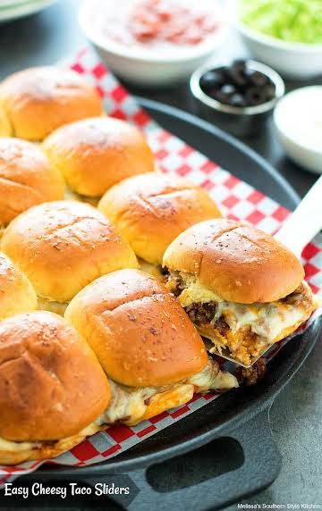 Easy Cheesy Taco Sliders