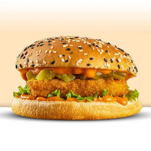 Krunchy Peri Peri Paneer Burger