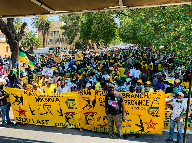 'I want to thank the comrades who contributed to paying my bail,' ANC secretary-general Ace Magashule told supporters outside the magistrate's court in Bloemfontein.