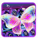 App herunterladen Colorful Glitter Neon Butterfly Keyboard  Installieren Sie Neueste APK Downloader