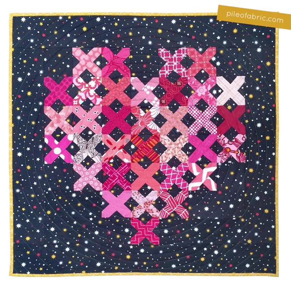 Cross Stitch Heart Quilt