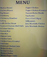 HF Food and Beverages menu 1